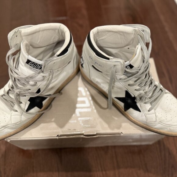 AMAZING LIMITED EDITION VINTAGE GOLDEN GOOSE MEN'S SKY-STAR WHITE SIZE 12 - Picture 6 of 7